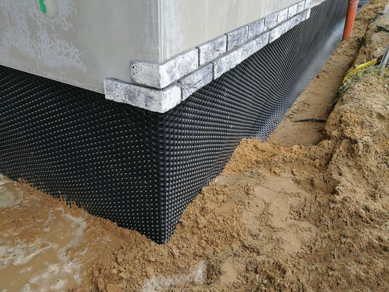 Waterproofing Membranes on Foundation